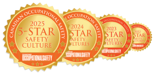 4 years in row Canadian Occupation Safety Awards Logos