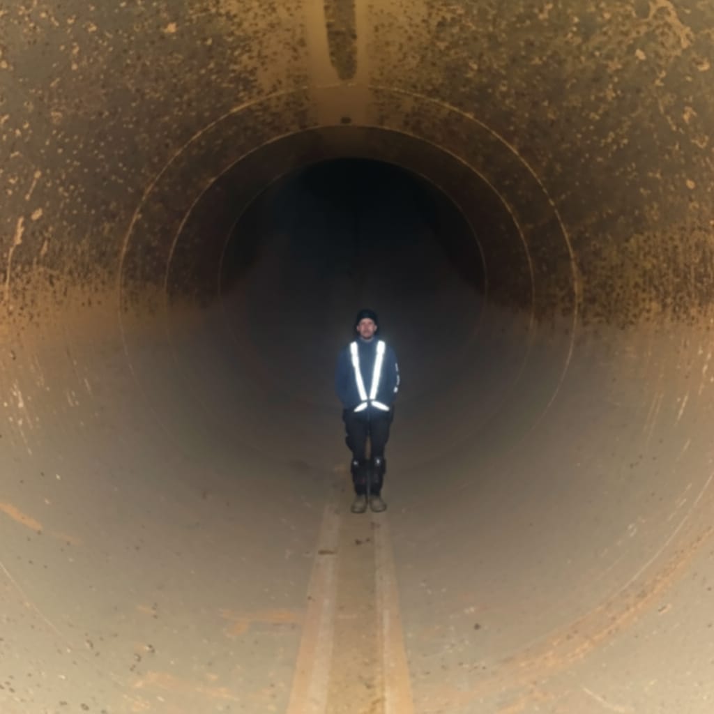 Penstock tube chin hydro plant