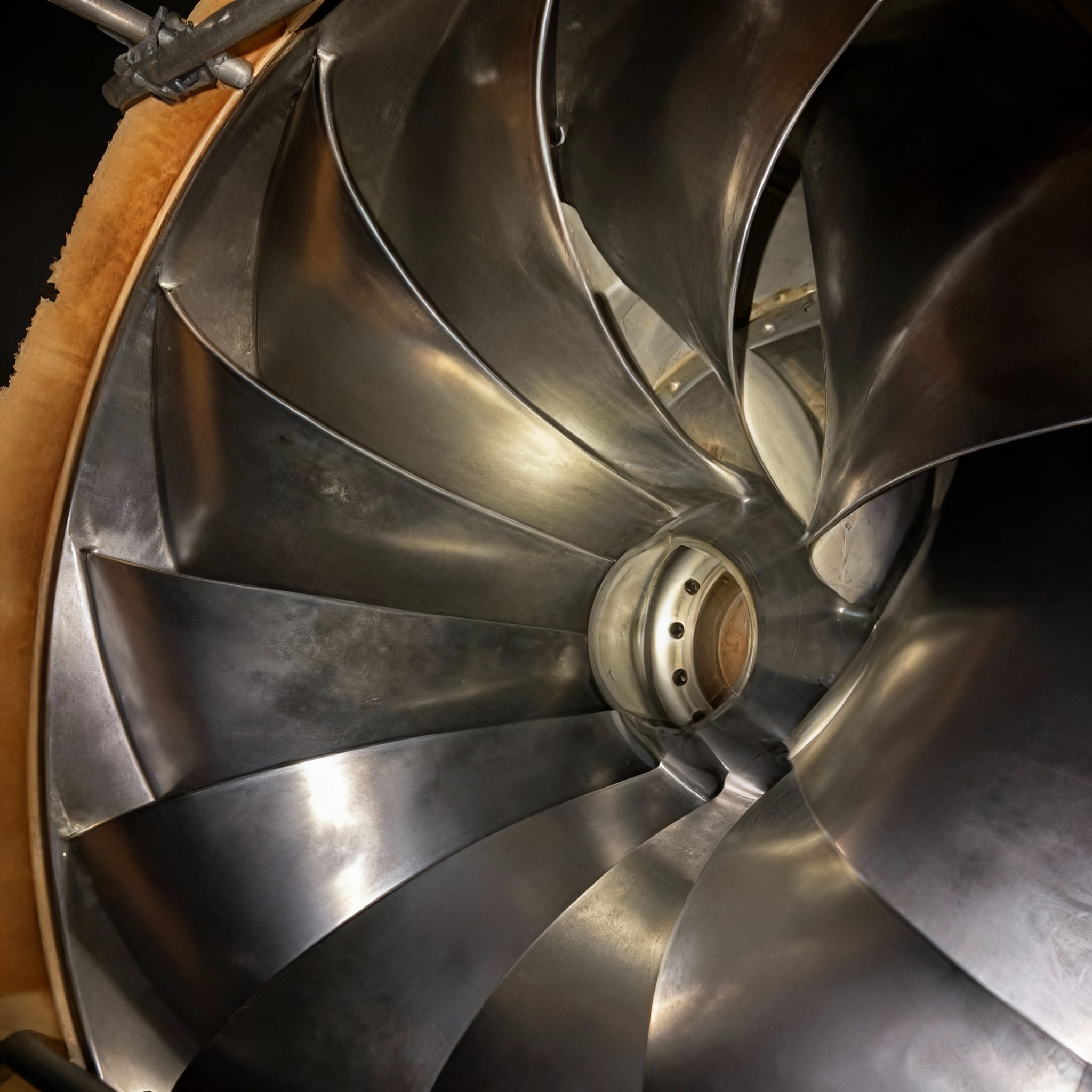 Propeller chin hydro plant